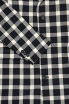Marni - Black Checked Wool Coat - Black/White - Canoe Club
