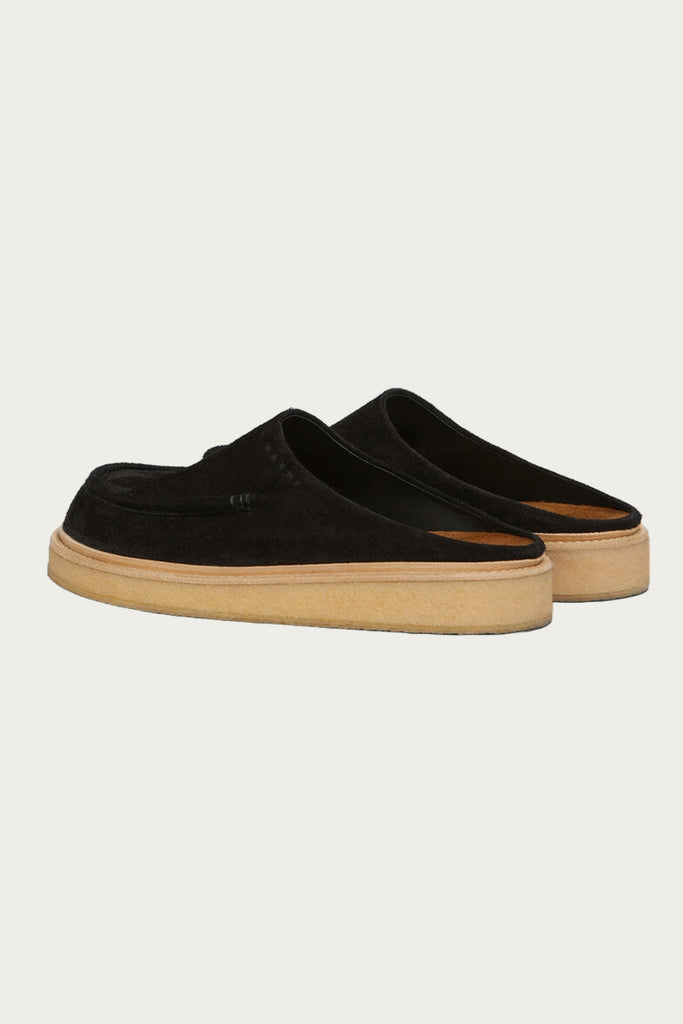 Marni - Suede Sabot - Black - Canoe Club