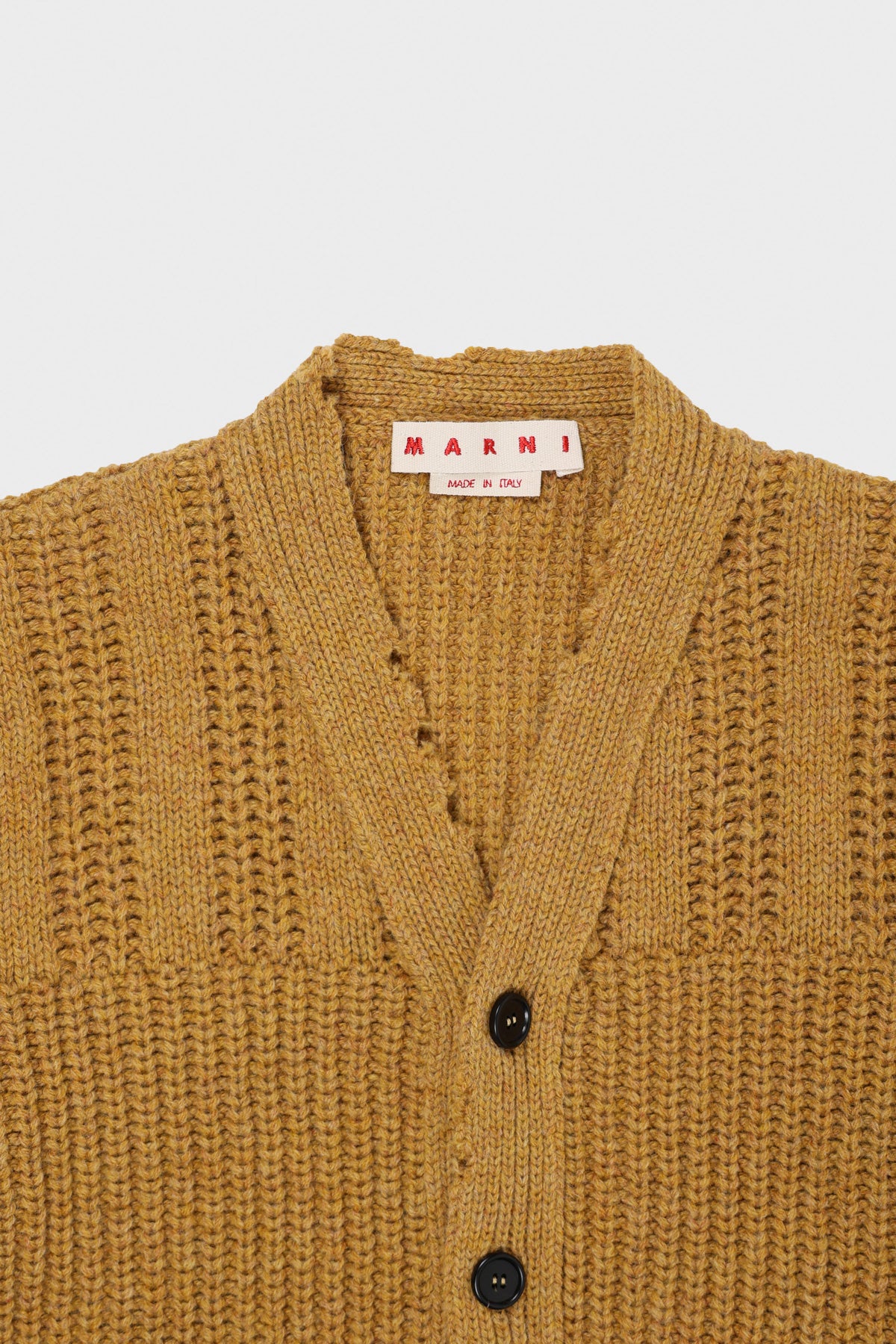 Marni - Broken Fisherman Cardigan - Maize - Canoe Club