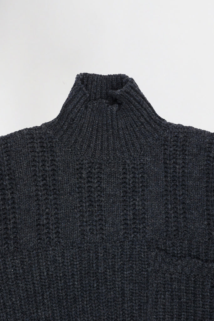 Marni - Broken Fisherman Turtleneck - Dark Grey - Canoe Club