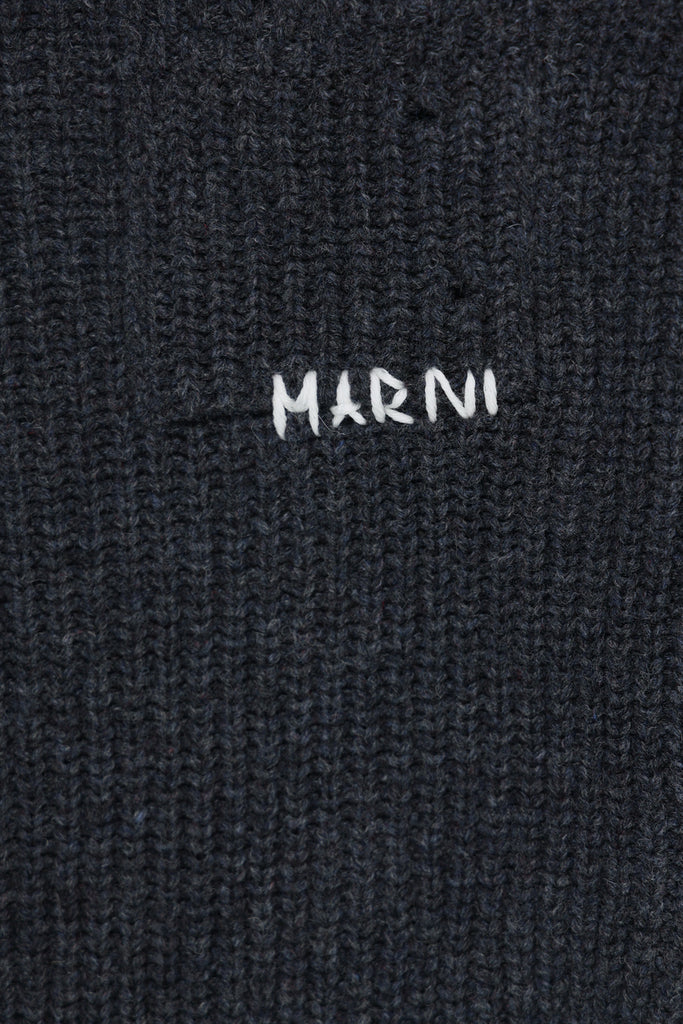 Marni - Broken Fisherman Turtleneck - Dark Grey - Canoe Club