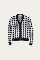 Marni - Brushed Check Fuzzy Wuzzy Cardigan - Black - Canoe Club