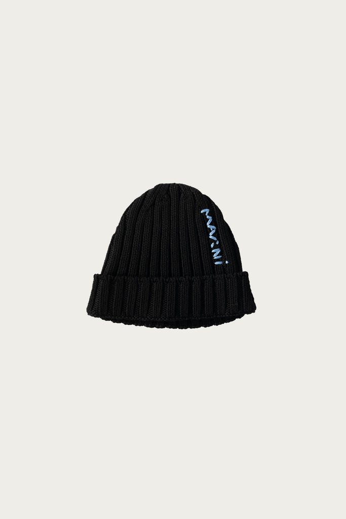 Marni - Cotton Cable Beanie - Black - Canoe Club