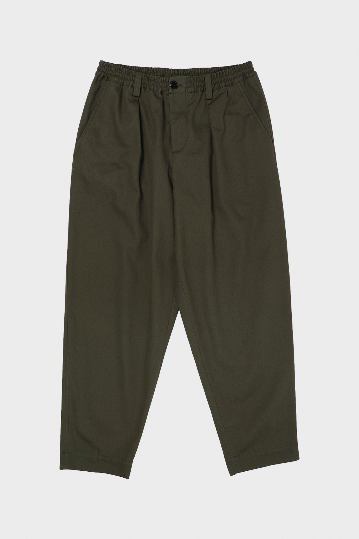 Marni Cotton Gabardine Trousers Forest Green Canoe Club