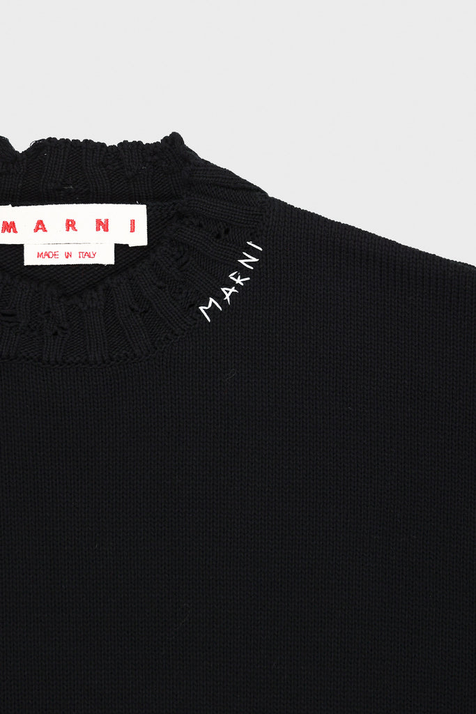 Marni - Dishevelled Cotton Sweater - Black - Canoe Club