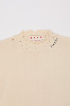 Marni - Dishevelled Cotton Sweater - Stone White - Canoe Club