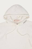 Marni - Dishevelled Cotton 5 Gauge Hoodie - Lily White - Canoe Club