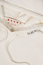 Marni - Dishevelled Cotton 5 Gauge Hoodie - Lily White - Canoe Club