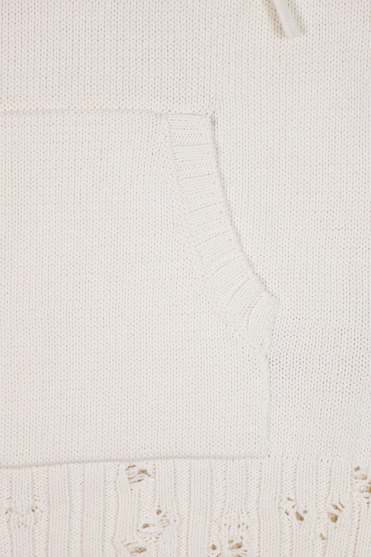 Marni - Dishevelled Cotton 5 Gauge Hoodie - Lily White - Canoe Club