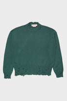 Marni - Dishevelled Cotton Sweater - Green - Canoe Club