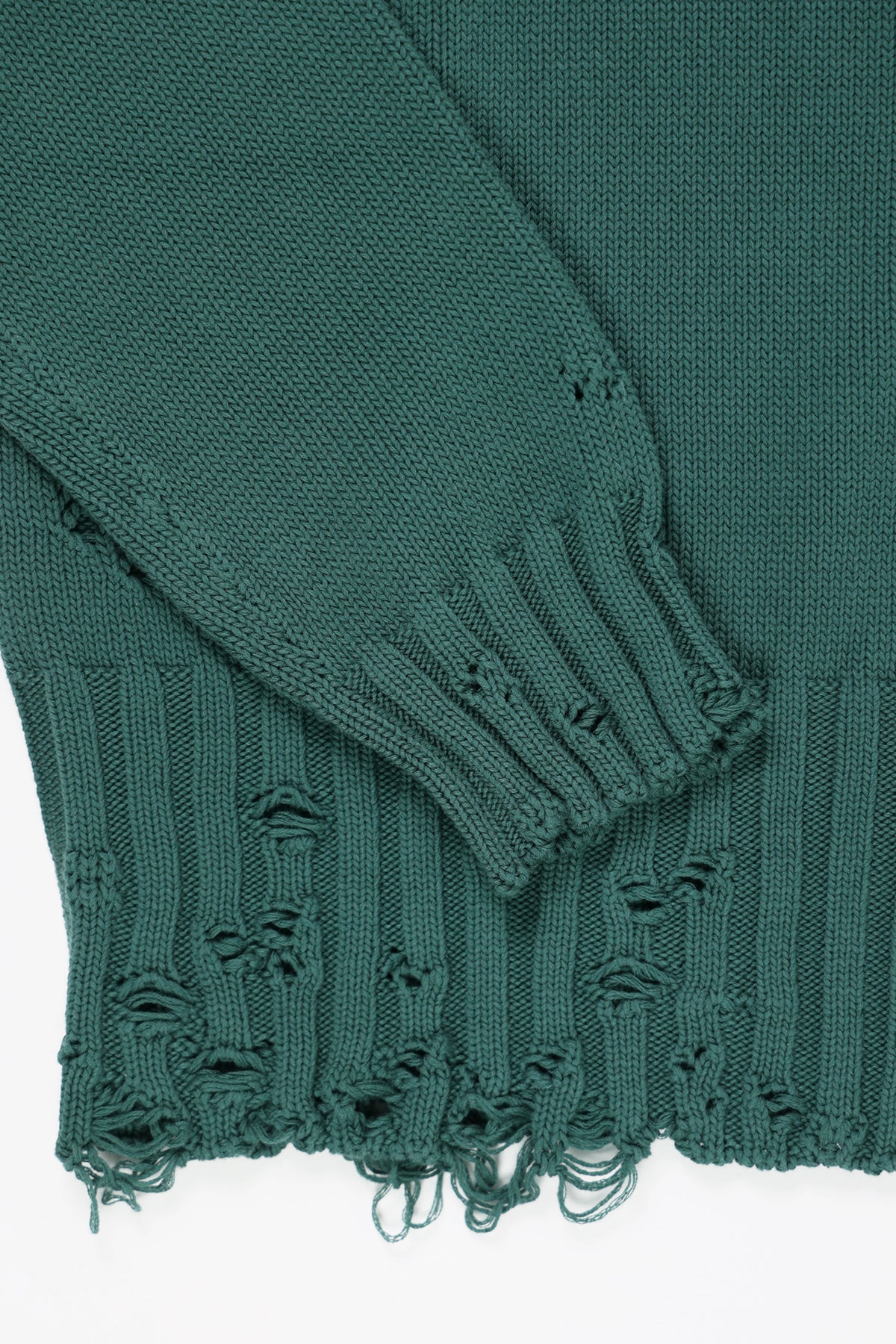 Marni - Dishevelled Cotton Sweater - Green - Canoe Club