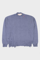 Marni - Dishevelled Cotton Sweater - Steel - Canoe Club