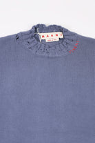Marni - Dishevelled Cotton Sweater - Steel - Canoe Club