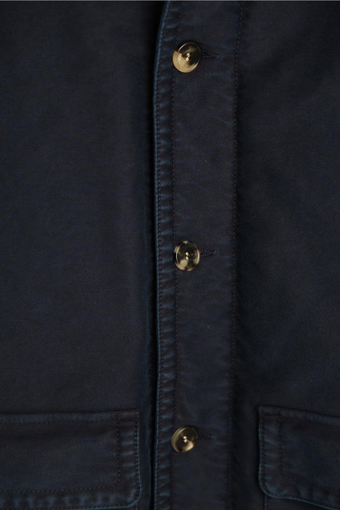 Marni - Garment Dyed Moleskin Work Jacket - Light Navy - Canoe Club