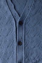 Marni - Jacquard Dishevelled Cotton 5G Cardigan - Sapphire Blue - Canoe Club