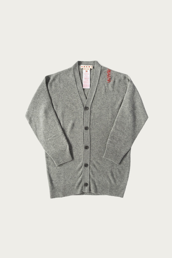 Marni - Light Shetland Cardigan - Neutral Gray - Canoe Club