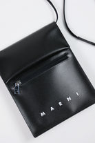 Marni - Logo Pouch on Strap - Black/White - Canoe Club