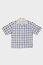 Marni - Organic Poplin Check Camp Shirt - Blue Marine - Canoe Club