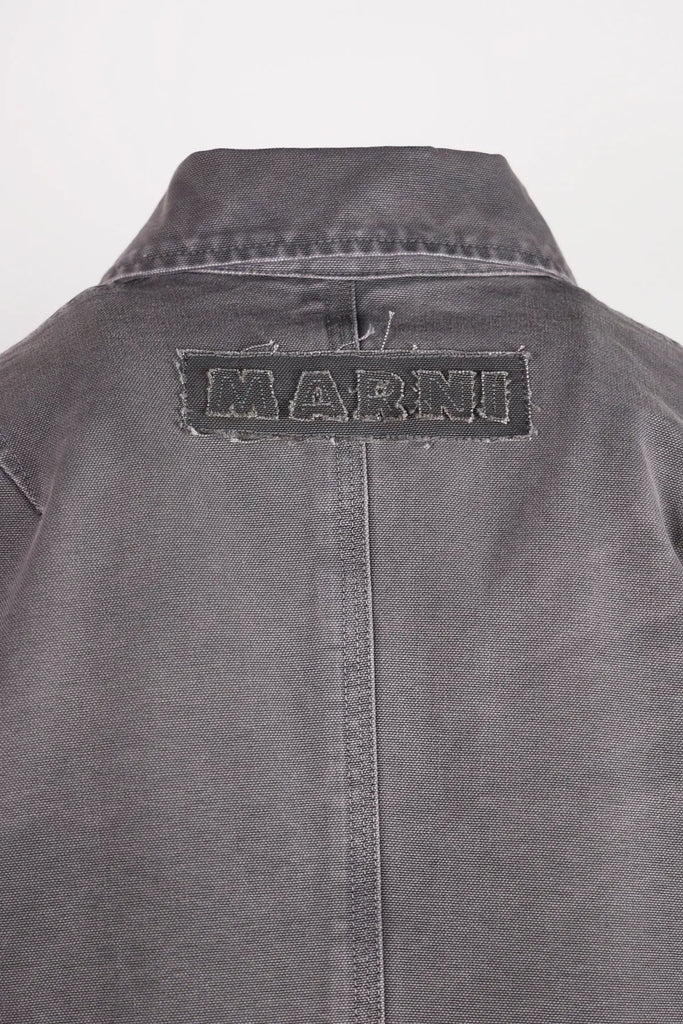 Marni - Overdyed Cotton Canvas Workwear Jacket - Dolphin Grey - Canoe Club