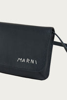 Marni - Pebbled Leather Marni Pochette - Black - Canoe Club