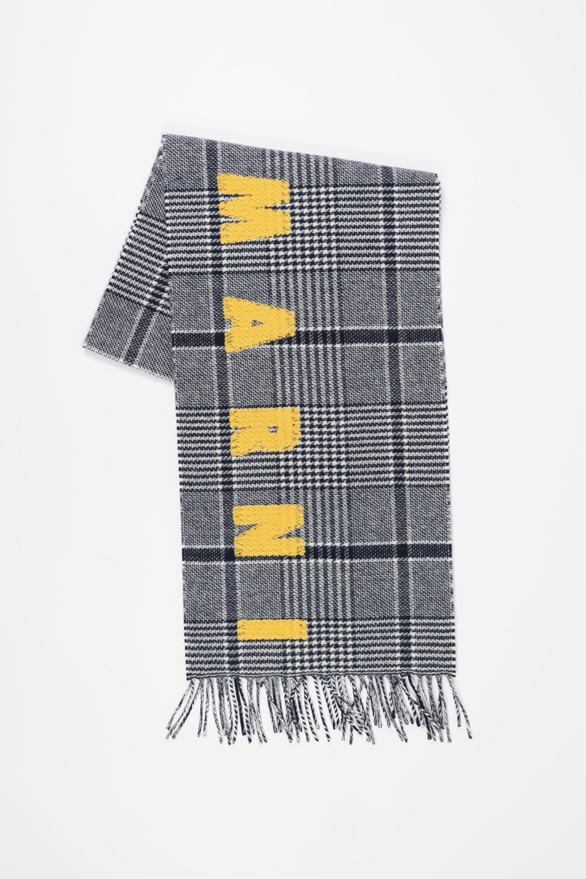 Marni - Prince of Wales Logo Wool Scarf - Blumarine - Canoe Club