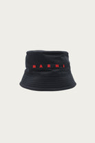 Marni - Red Logo Bucket Hat - Black - Canoe Club