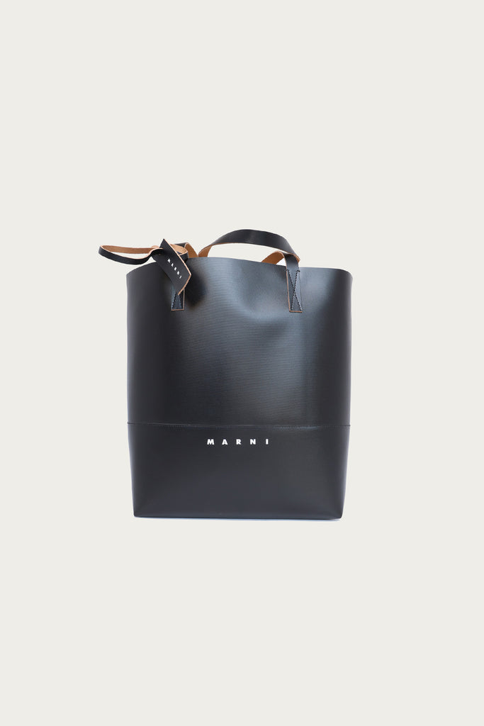 Marni - Shopping Bag - Black/White Logo - Canoe Club