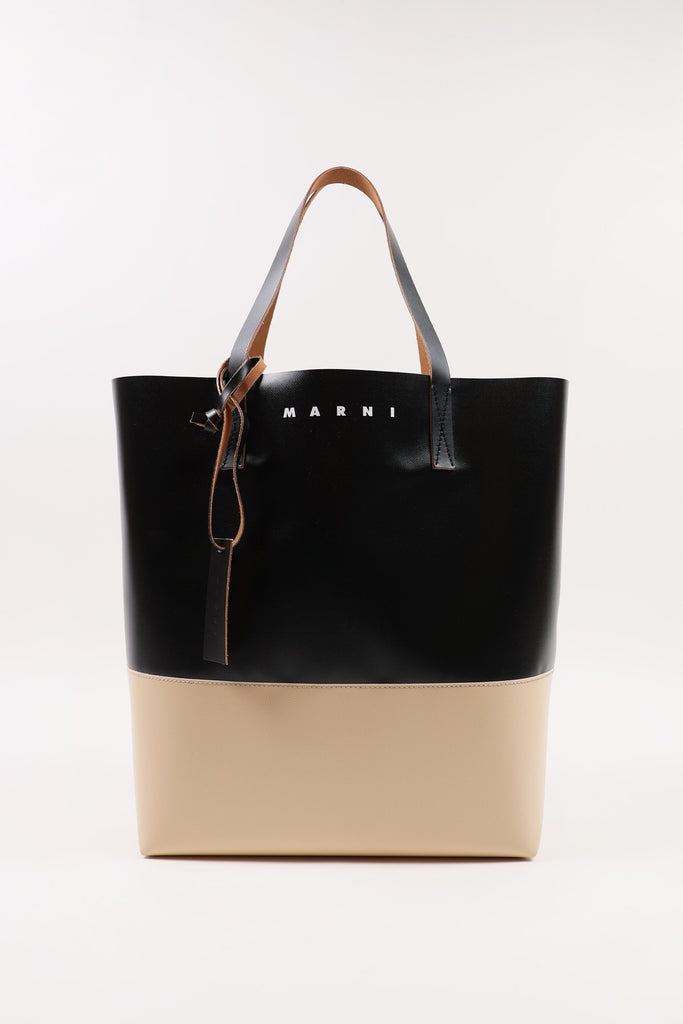 Marni - Tribeca Shopping Bag - White/Black - Canoe Club