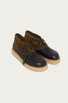 Marni - Two-Tone Boots - Dark Brown/Black - Canoe Club