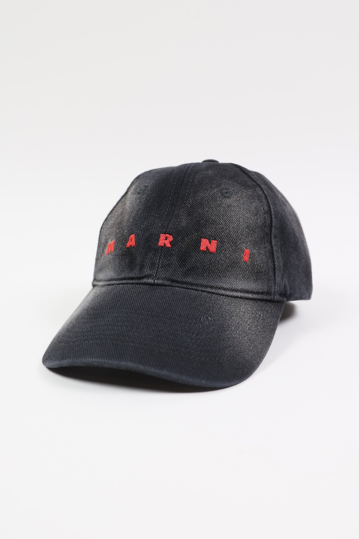Marni - Washed Logo Cap - Black - Canoe Club