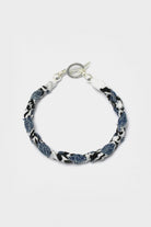 Mikia - Vintage Denim/Bandana Bracelet - White - Canoe Club