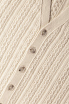 MM6 Maison Margiela - Cable Knit Cardigan - Cream - Canoe Club