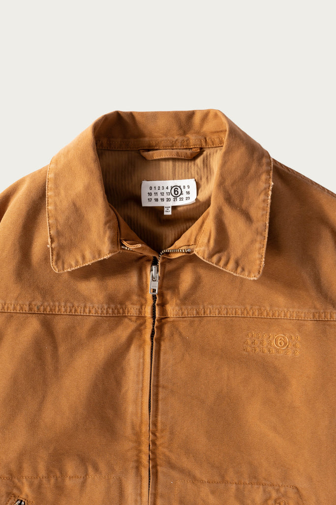 MM6 Maison Margiela - Canvas Numeral Work Jacket - Brown/Tan - Canoe Club