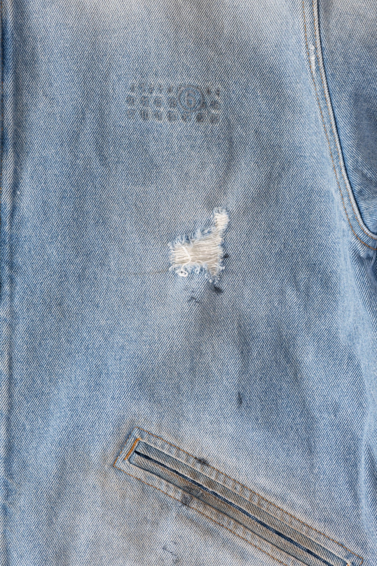 MM6 Maison Margiela - Denim Zip Jacket - Worn - Canoe Club
