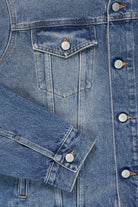 MM6 Maison Margiela - Distressed Denim Jacket - Light Blue - Canoe Club