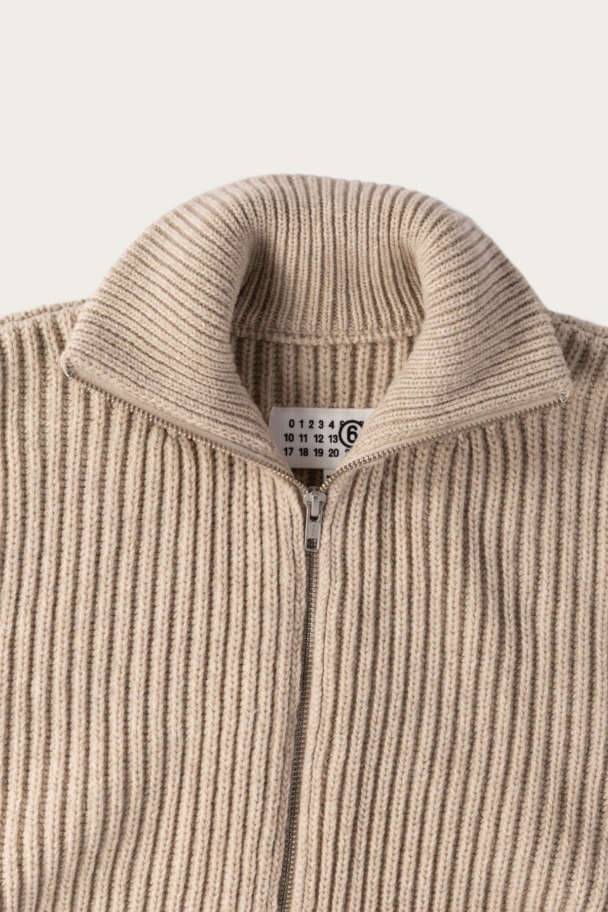 MM6 Maison Margiela - Distressed Zip Sweater - Grey - Canoe Club