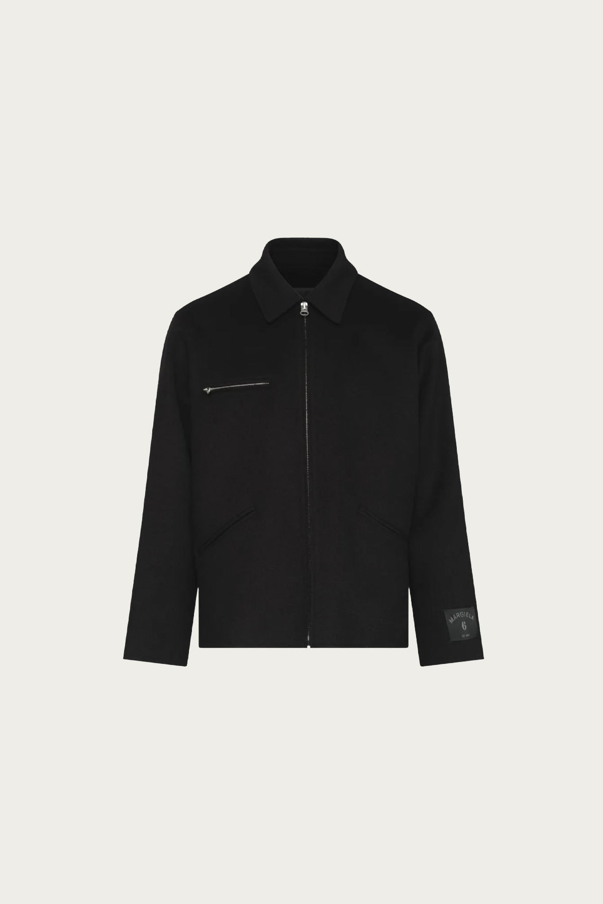 MM6 Maison Margiela - Doubled-Faced Wool Zip Jacket - Black - Canoe Club