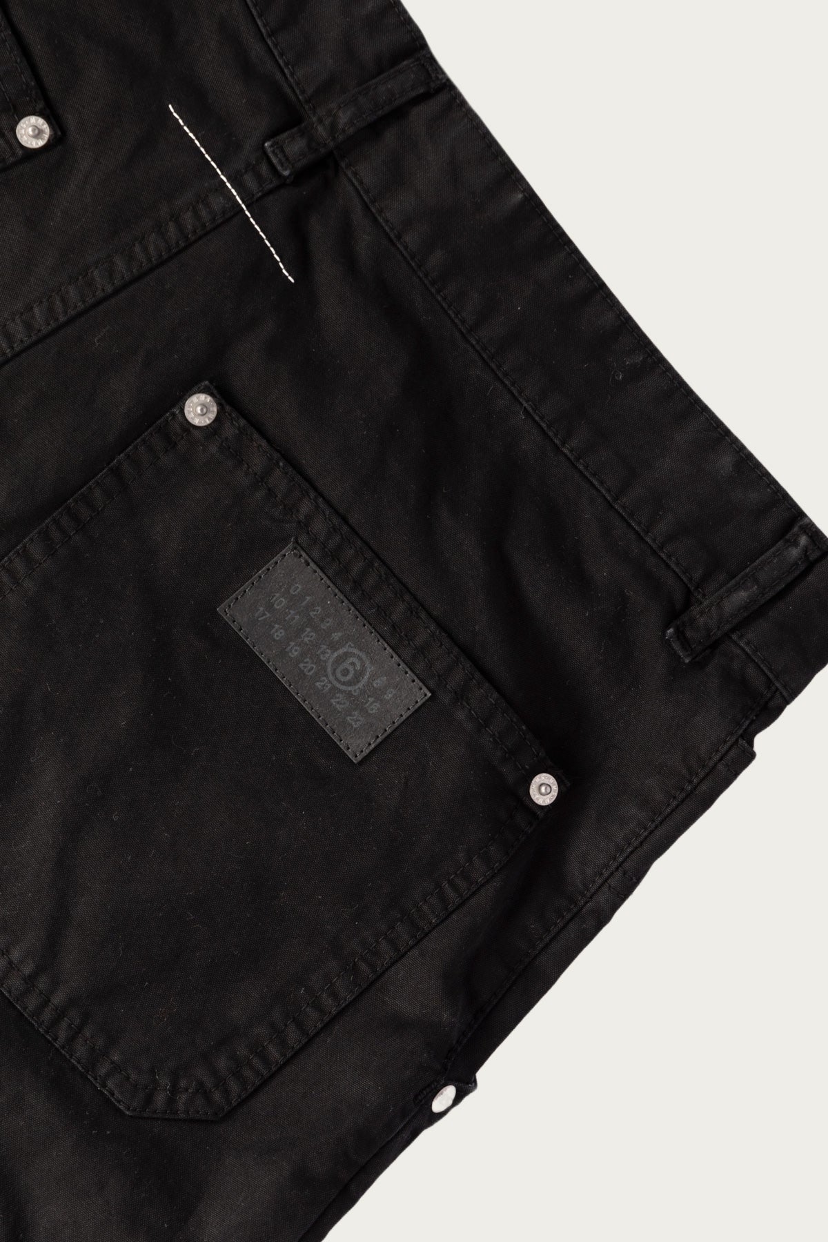 MM6 Maison Margiela - MM6 Double Knee Trousers - Black - Canoe Club