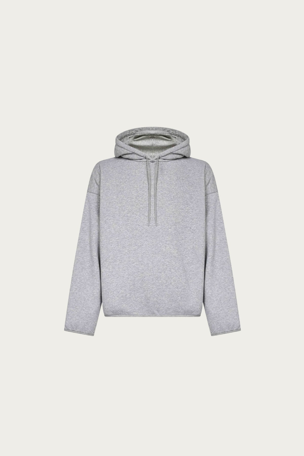 MM6 Maison Margiela - Flat Hem Hoodie - Heather Grey - Canoe Club