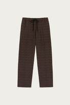 MM6 Maison Margiela - Glen Plaid Easy Trousers - Brown/Black - Canoe Club