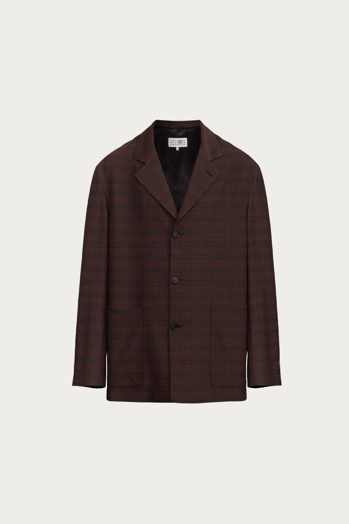 MM6 Maison Margiela - Glen Plaid Sportscoat - Brown/Black - Canoe Club