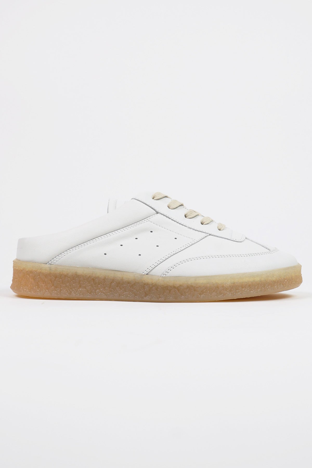 MM6 Maison Margiela - 6 Court Sneakers Mule - White - Canoe Club