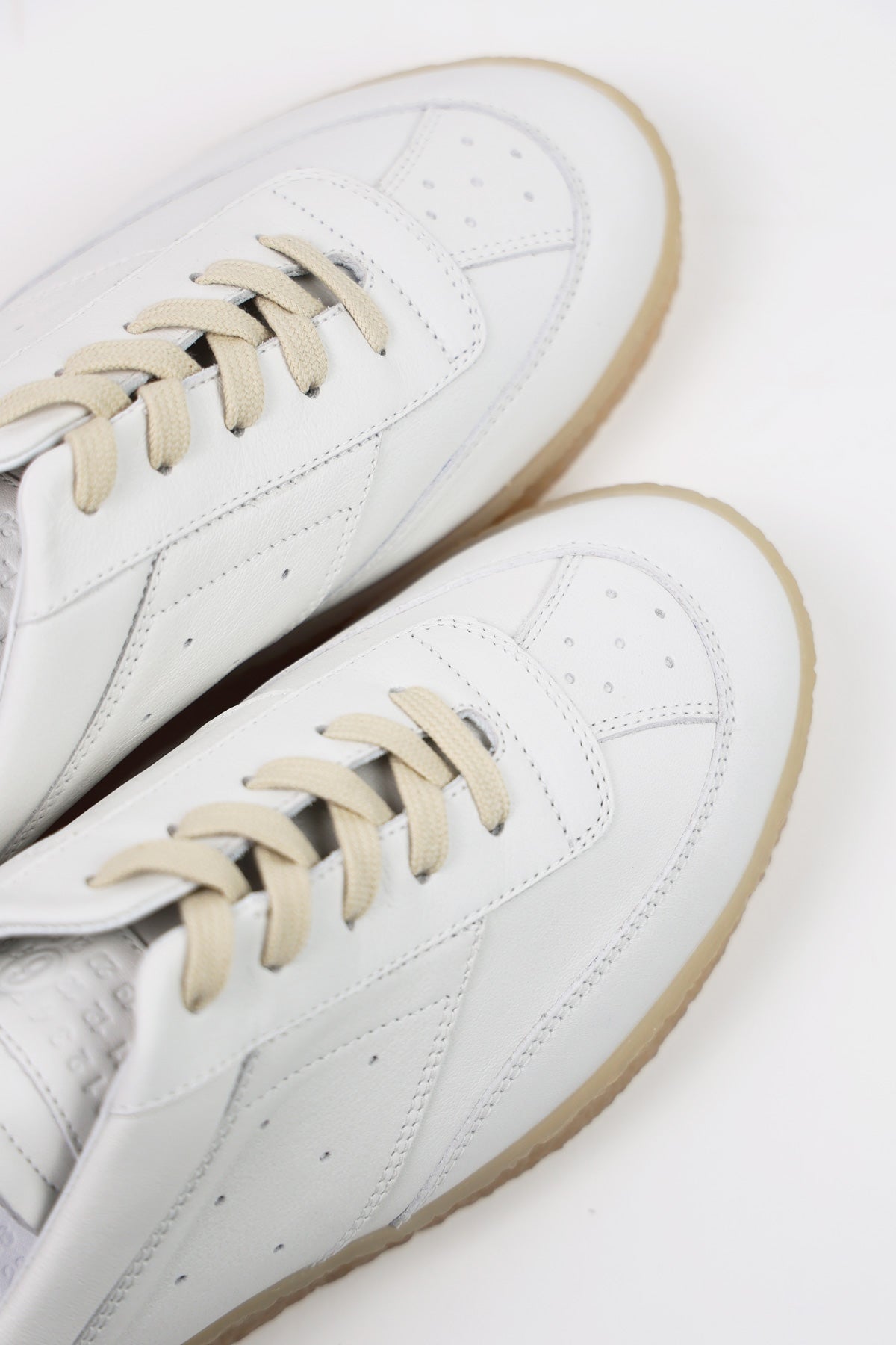 MM6 Maison Margiela 6 Court Sneakers Mule | White | Canoe Club