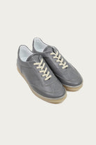 MM6 Maison Margiela - Leather 6 Court Sneakers - Grey - Canoe Club