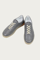 MM6 Maison Margiela - Leather 6 Court Sneakers - Grey - Canoe Club