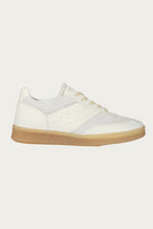 MM6 Maison Margiela - Leather 6 Court Sneakers - Off-White - Canoe Club