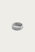 MM6 Maison Margiela - Minimal Numeric Signature Ring - Satined Palladio - Canoe Club