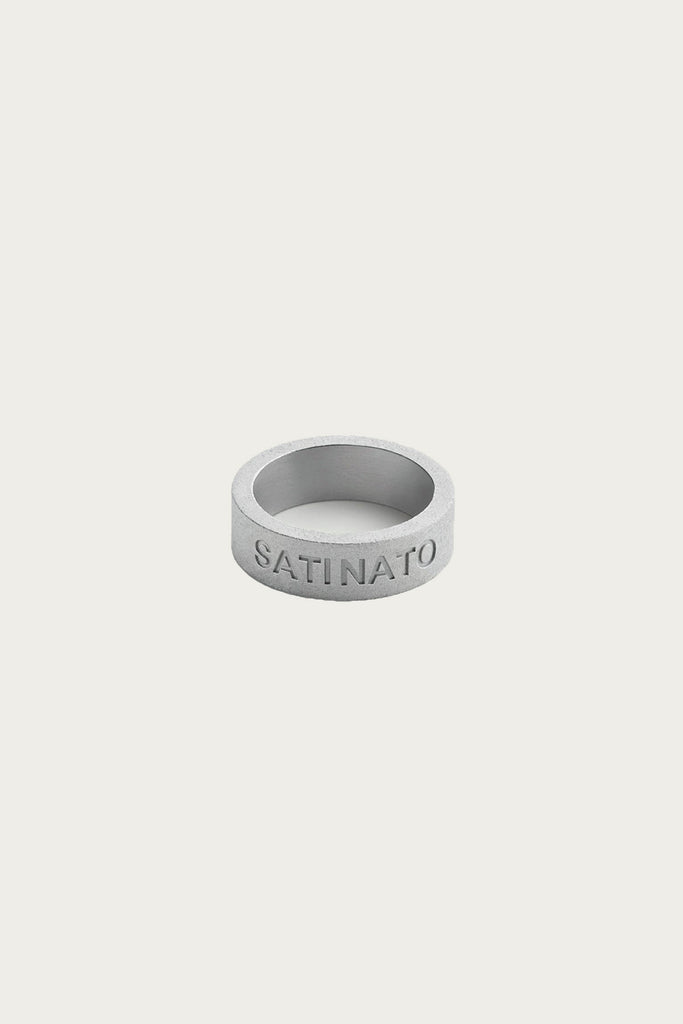 MM6 Maison Margiela - Minimal Numeric Signature Ring - Satined Palladio - Canoe Club