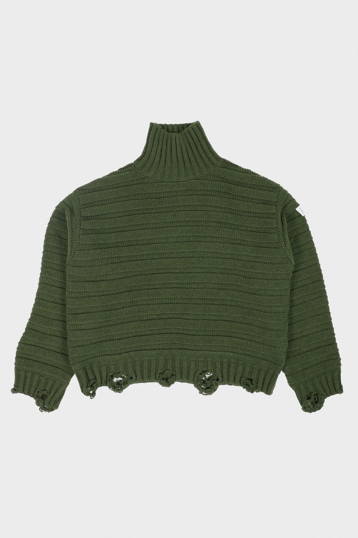 MM6 Maison Margiela Pullover | Textured Olive | Canoe Club