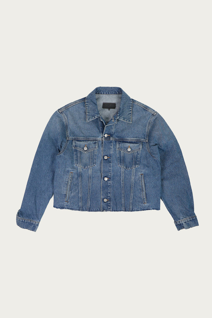 MM6 Maison Margiela - Raw Hem Denim Jacket - Washed Indigo - Canoe Club